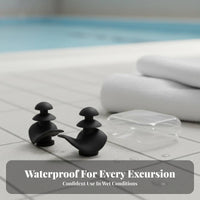 Comfortable Fit Waterproof Swimming Earplugs Washable Silicone Earplugs Ergonomic Design for Swimmers, Travelers, Studying, Travel, Concerts