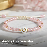 2 Pieces Mother Daughter Bracelets Woven Mother Daughter Bracelet Set for Women