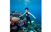 1.5mm Thermal Wetsuit Cold Protection Kids' Full-Piece Wetsuit Single Piece Neoprene Suit 4-Way Stretch for Surfing, Snorkeling