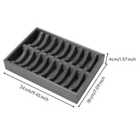 Bangle Organizer Tray with Grooves Rectangular for Showrooms, Jewelers
