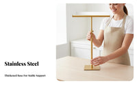 Stainless Steel T-Shaped Display Stand Stable Base T Bar Display Stand Minimalist Design for Retailers, Boutique Owners, Craft Fair, Closet