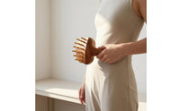 Brass Massage Scraping Use Wooden Massage Brush Easy to Clean