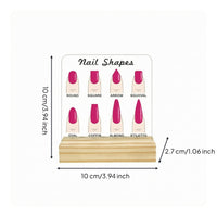 Acrylic Nail Display Board Easy to Carry Nail Art Display Board Long-Lasting