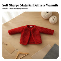 30cm Doll Winter Coat Fashionable Design Soft Doll Coat Soft Texture Toy Accessory for Girls, Kids, Display, Dollhouse Play