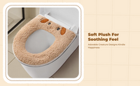 Plush Toilet Lid Cover, Thickened, Home, Random Color