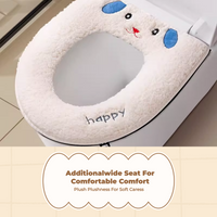 Plush Toilet Lid Cover, Thickened, Home, Random Color