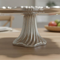 Silver Plated Fruit Stand Long-Lasting Construction 2-Tier Serving Tray