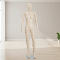 Flat-Shoulder Female Display Mannequin Slim Female Mannequin Standing Commercial-Grade for Boutiques, Visual Merchandisers, Fashion Designers, Shop Window, Clothing Store