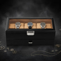 Double-Layer Watch Box Pull-out Drawer Watch Storage Box Rectangular
