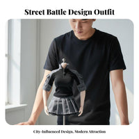 1/6 Scale Female Combatant Outfit High Quality Material Training Skirt Suit 12 Inch Doll Uniform Zippered Collar