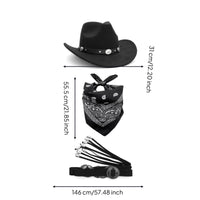 Western Cosplay Set Bohemian Cowboy Costume Accessories Easy to Wear