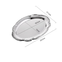 Oval Serving Platter Decorative Oval Serving Tray Classy for Afternoon Tea