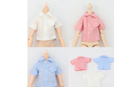 Doll Short Sleeve Shirt Casual Design Collared Doll Top Versatile for Hobbyists