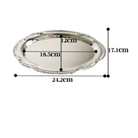 2 Tier Dessert Stand Easy to Clean Double Layer Snack Tray Sturdy Handle