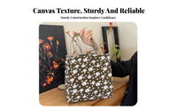 Canvas Utility Handbag Large Capacity Tote Bag Lightweight for Shopping, Outdoor