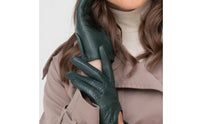 2 Pieces Women's Leather Driving Gloves Authentic Lambskin Perforated Lambskin Gloves Breathable for Drivers, Motorcyclists, Warm Weather