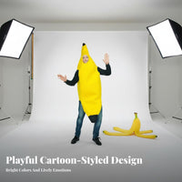Gender-Neutral Banana Costume Lightweight Adult Banana Costume Comfortable Fit for Adults, Halloween, Stage Performances, Festivals