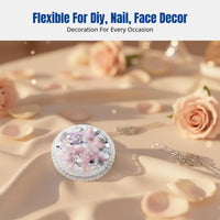 Face Crystal Sticker, Floral Gem, Bridal, Kids, Stage Makeup Decor