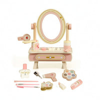 Play Vanity with Mirror Realistic Toddler Vanity Set Easy to Assemble for Girls