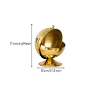 Spherical Storage Jar Mirror Shine Table Decor Airtight for Desktop, Countertop