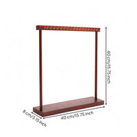 Wood Necklace Display Rack Rustic Style Desktop Necklace Holder for Bedroom