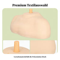 Shoulder Mannequin Base Molded Skin-Toned Hair Styling Head Support