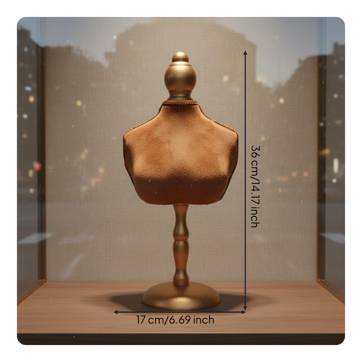 Necklace Display Bust Elegant Necklace Display Stand Sturdy for Boutique