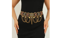Belly Dance Coin Belt Fashion Accessory for Performances, Parties, Dancers