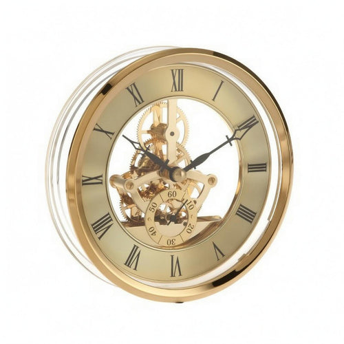 Roman Numeral Clock Movement Insert Glass Round Clock Movement Insert Easy Reading Home Decor Accessory