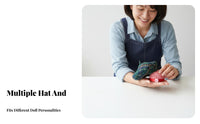 Doll Accessory Versatile Decoration Hat and Scarf Set Tiny Cap Hat