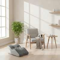 Prone Pillow Triangular Wedge Pillow with Contoured Surface Breathable Support Cushion for Stomach Sleepers, Readers, Bed, Bedroom