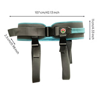 Transfer Belt with Support Straps Padded Walking Assistance Belt Wide-Body for Caregivers, Elderly, Rehabilitation