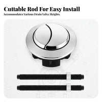 Dual-Push Cistern Button Universal Fit Dual Flush Button Easy Installation