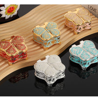 Butterfly Jewelry Box Zinc Alloy Keepsake Case Decorative