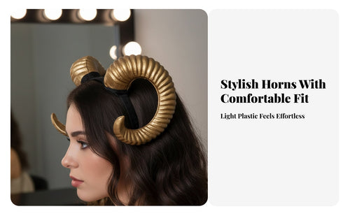 Devil Protrusion Headband Dimensional Antlers Devil Protrusion Hairband Cosplay Headwear Photo Prop Branch Headband Universal