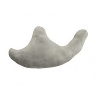 Shoulder Support Pillow Crystal Velvet Crescent Shoulder Pillow Gray