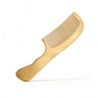 Brass Comb Ergonomic Massage Comb Heavy-Duty for Hair Grooming