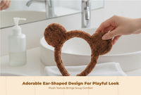 Soft plush teddy ear headband for kids, girls, parties