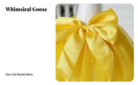 Seasonal Decor Goose Statue Dress Set Festive Design Goose Statue Clothes Set Easy To Install for Garden, Front Door, Patio