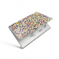 Card Holder with Latch Rhinestone Pocket Metal Case Sleek for Networking Events