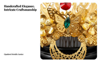 Traditional Chinese Attire Hair Adornment Handmade Traditional Chinese Attire Hair Crown Gilded Alloy Insert Comb Intricate