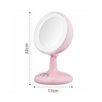 LED Makeup Mirror with Fan USB Rechargeable 3 in 1 Makeup Mirror Fan for Office