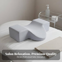 Removable Washable Cover Eyelash Extension Pillow Skin-Friendly U-Shaped Lash Pillow Hygienic for Estheticians, Clients, Microblading, Spa