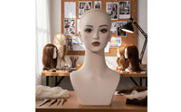 Hairpiece Head Model High-End Fake Head Mannequin Life Size for Shop Window