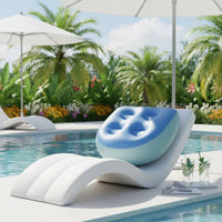 Inflatable Spa Booster Seat Water or Air Fillable Waterproof Bath Pillow for Adults, Bathtub