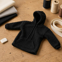 Figure Hoodie Fleece-Like Pullover Hoodie Soft Surface