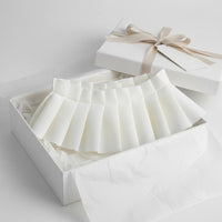 Airy White Textile Lightweight Pleated Bib Easy Overlay for Women