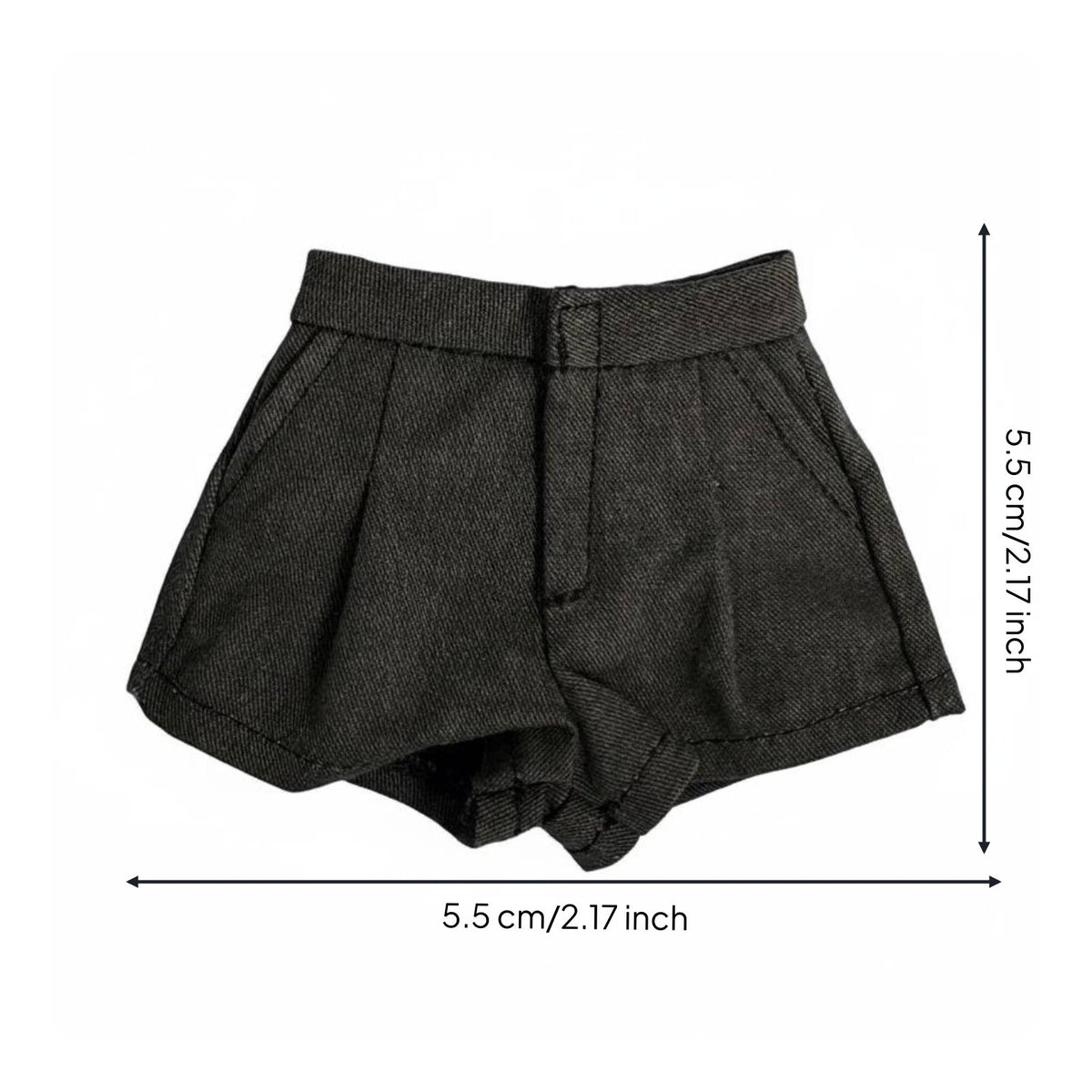 1/6 Scale Figure Shorts High-Waist Design 12 Inch Doll Shorts for Hobbyists