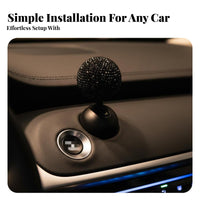 Rhinestone Ignition Button Cover Sparkling Jeweled Ignition Flipper Cover