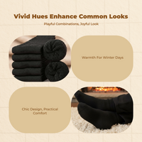 Men's Winter Tube Socks, Thick, Black
